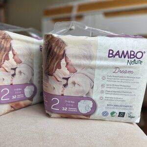 Bambo Nature Dream Diapers Size 2 - 2 bags